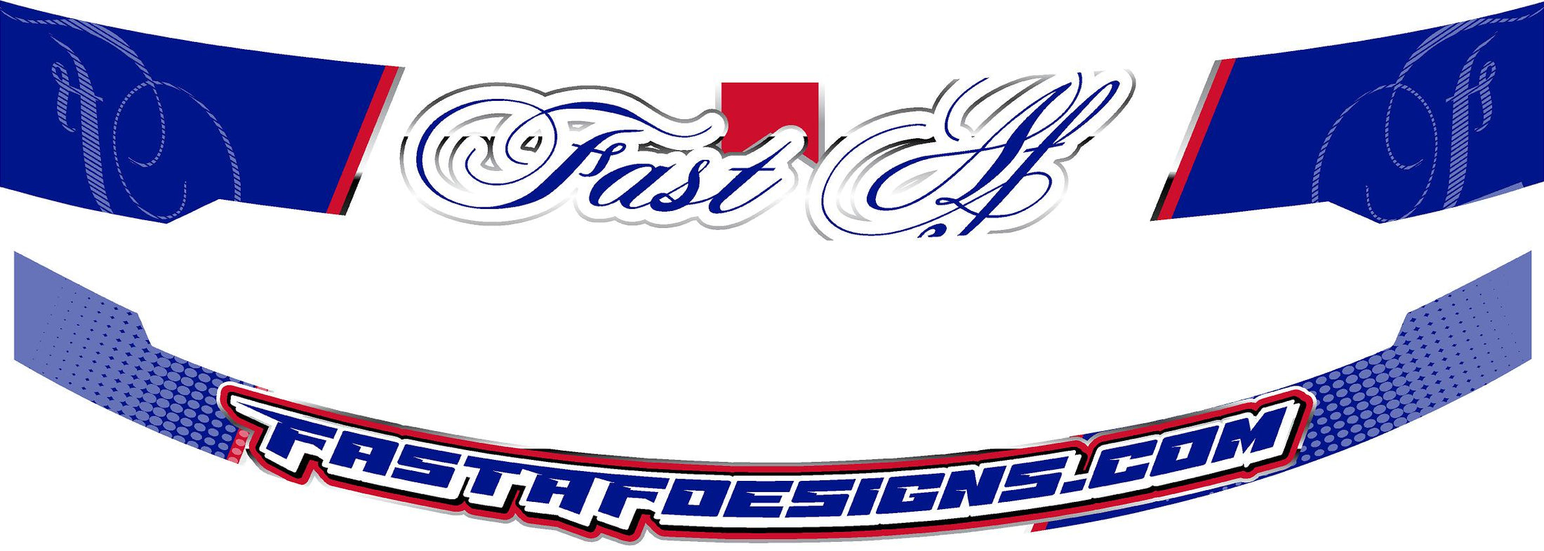 FastAF Ultra Helmet Visor Strips – Fast AF Designs